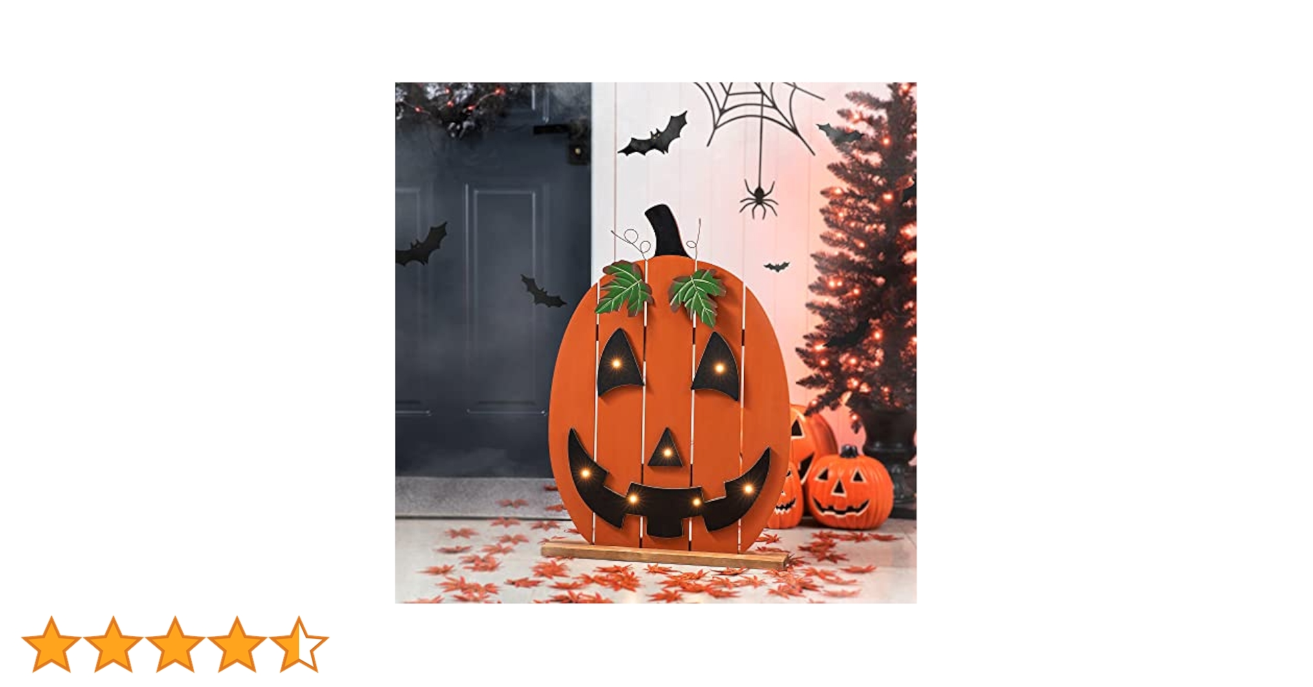 ハロウィンランプ 27.8Ft Orange Halloween Lights - Flickering Flame String