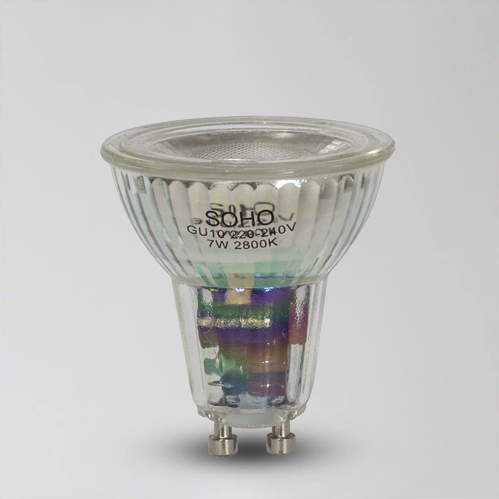The Soho Lighting Company White Soho Lighting Led Gu10 Bulb 2800K Warm 240V 7W Dimmable High Cri