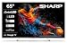 Sharp QLED Fernseher 65 Zoll Google TV - 4K UHD Smart TV mit Mini LED, Dolby Vision HDR, Dolby Atmos, Sound by Harman Kardon, Google Assistant und Triple-Tuner, QLED TV 65JP7765E (2026)