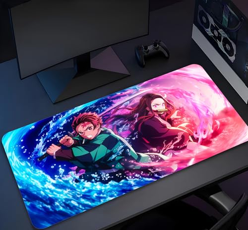 Image of Extra Large Non-Slip Gaming Mouse Pad (23x11.5 in) - Extended Desktop Mat for Computer Keyboard and Mouse (15-KEYPAD)