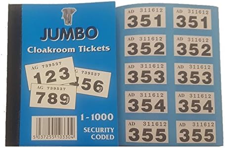 JumboRaffle Tickets 1-1000 Choose a colour (Blue)