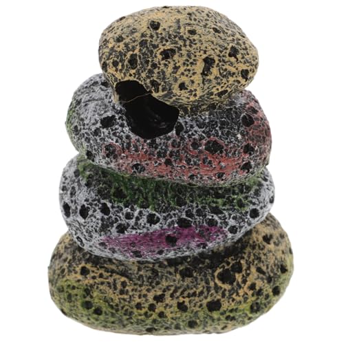 HOLIDYOYO Realistic Resin Rockery Ornament for Aquarium Miniature Landscape Scenery Decorations