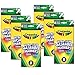 Crayola Ultra-Clean Washable Markers, Fine Tip, 8 Classic Colors Per Box, 6 Boxes (BIN7809-6)