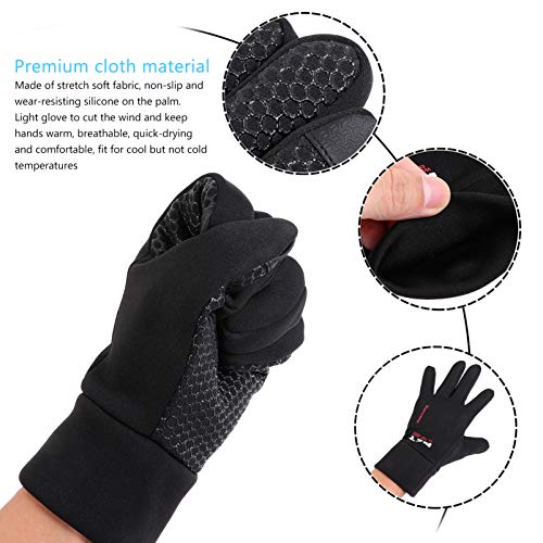 ABOOFAN Luvas de Ciclismo Vermelhas Ã  Prova de Vento Luvas de Mountain Bike Luvas de Ciclismo para