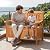 VEVOR Outdoor Storage Bench, 2-Person Wooden Storage Bench, 33 Gallons Deck Box with Side Handle, Supports up to 705 lbs, Outdoor Seating & Porch Decor, for Patio Garden Balcony Yard