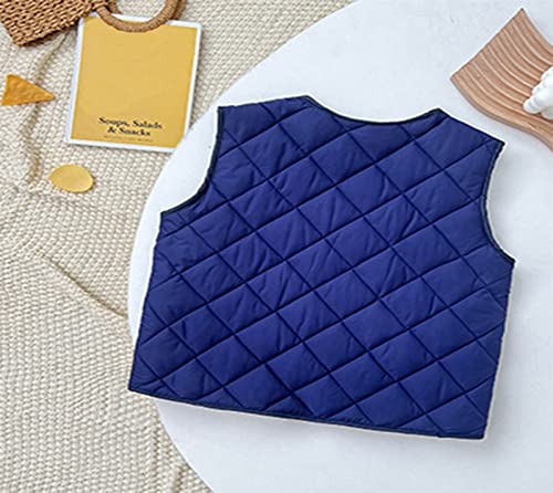 Toddler Children Kids Baby Boys Girls Winter Solid Coats Sleeveless Vest Jacket Outer Outwear Children's Padded2