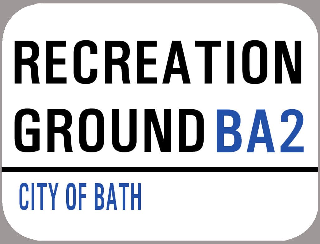 Ingzzaac Metalpostera137975 Bath Rugby The Rec Metal Street Sign Inside Or Outside Decoration Props Plaque 8X12 Inch