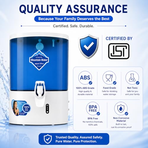 Image of AQUAULTRA Epic 14 Stage A1024 RO+UV+UF Alkaline TDS Controller Water Purifier Ultra Filtration Technology Based Aqua Guard for Home and Offices (Blue Dolphin)