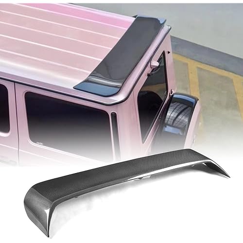 Carbon Fiber Rear Roof Spoiler for Mercedes Benz G Class W463 G500 G550 G55 G63 G65 AMG Wagon 2013-2018 Window Spoiler Spoiler Lip Body Kits Factory Outlet(with LED Light)