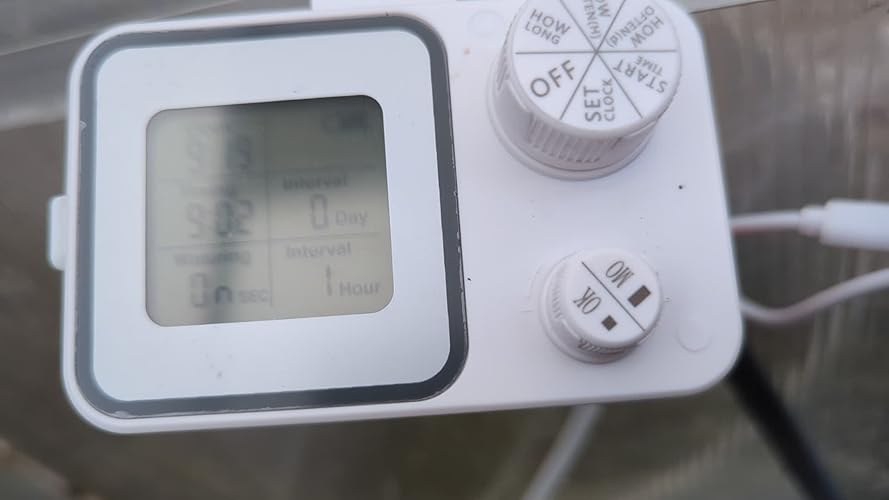 WADEO Bewateringssysteem, Automatisch Binnenbevloeiingssysteem, Zelfwatergevend Systeem voor 15 Potplanten, Druppelbevloeiingsset met Programmeerbare Watertimer, 10m Slang