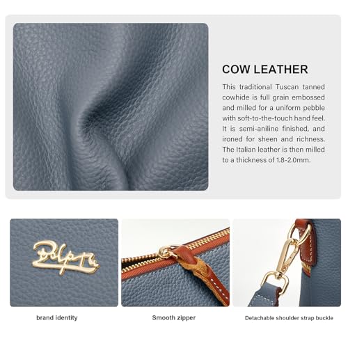 Image of BOYATU Leather Crossbody Bag for Women: Designer Shoulder Purse for Travel - Trendy Genuine Leather Handbag for Everyday