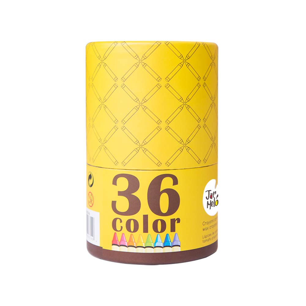 画材Jar Melo ジャーメロ 無毒の洗えるクレヨン 36色 画材Jar Melo