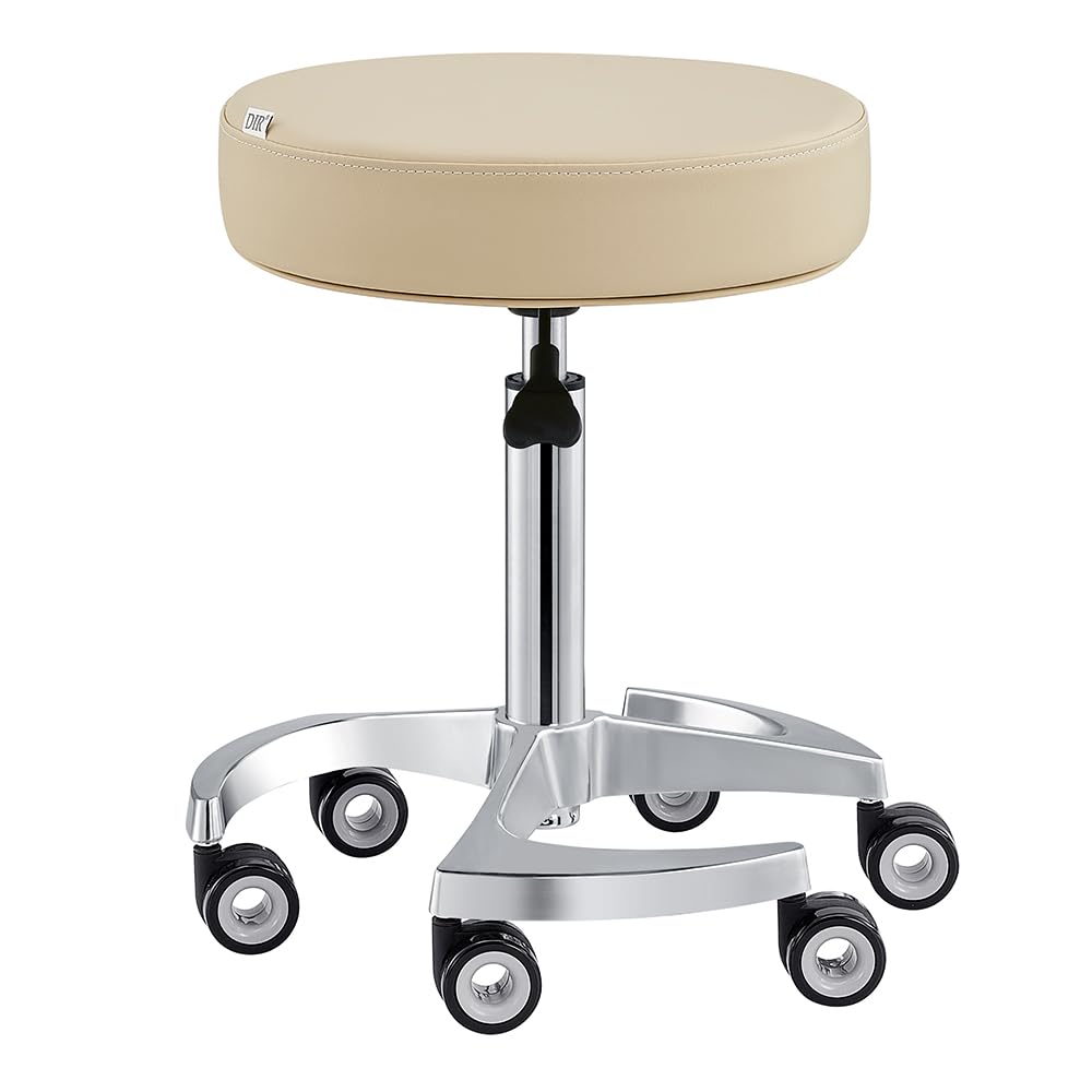 Dir Medical Stool Adjustable All Purpose Roller Stool Salon and Spa Stool Serene