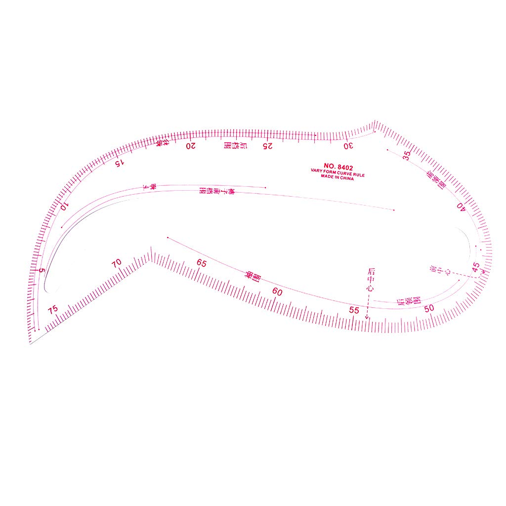 Adoorniequea Transparent Hard Plastic French Curve Ruler For Garment Sewing Quilting Tools Supplies
