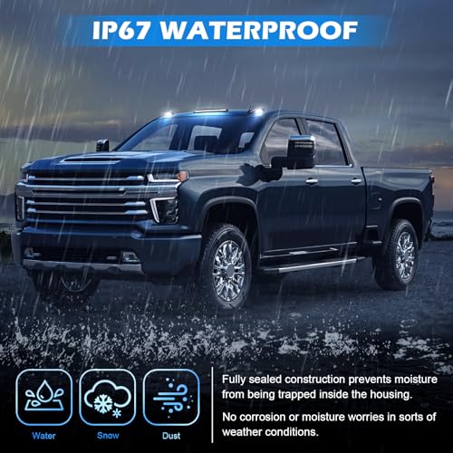 Lámparas LED para techo cabina Silverado Sierra 2020-2025 miniatura 6