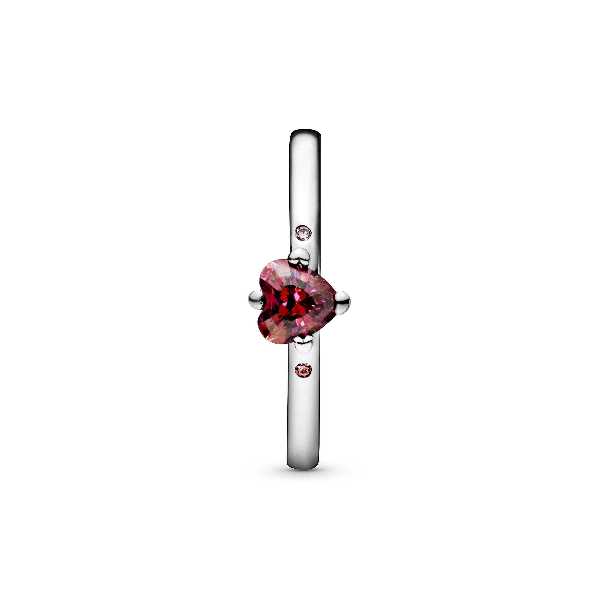 PANDORA - Anello cuore rosso scintillante