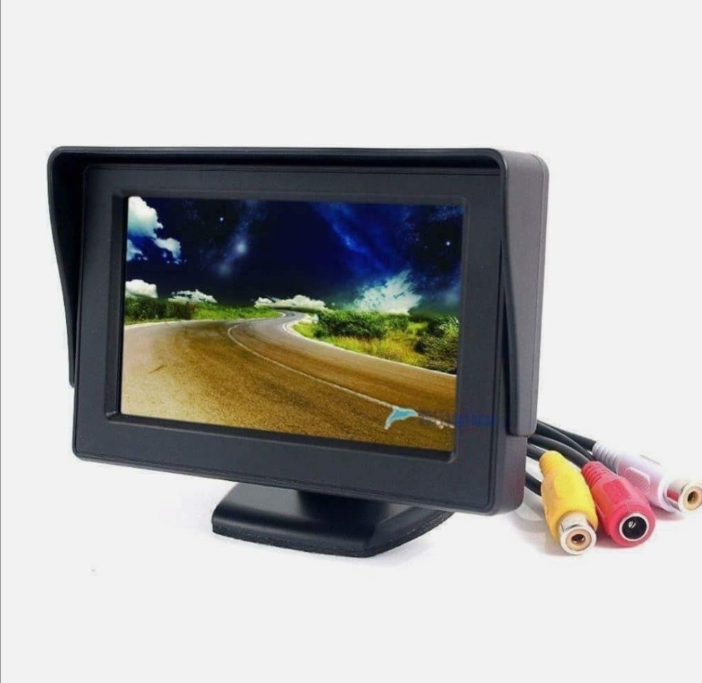 4.3 Inch Car Rear View Monitor LCD Display for Reverse Parking Camera, HD TFT Screen, Black-image-17