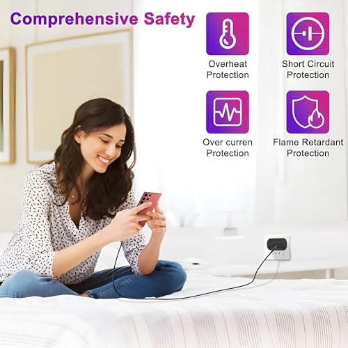 Image of Samsung 45W Type C Super Fast Charger Adapter Compatible with Galaxy S25 Edge /S25 Ultra /S25 plus /S25 /S24 ultra /S24 Plus /S24 /S23 /S22 /S21 / Fe /Z fold 7 /6 /5 /Z flip 7 /6 /5 /Pad /PD 3.0 Adaptor /Black