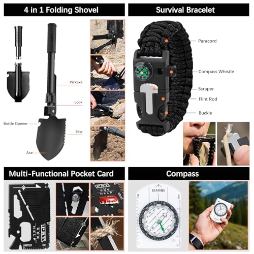 69 PCS 29 in 1 Outdoor Tool Set,69pcs Outdoor Gear and Equipment Professional Equipment for Camping,Outdoor - Image 5