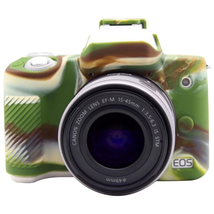 EOS M50/ EOS M50 Mark II Case, Elfog Silicone case Compatible for Canon EOS M50 /EOS M50 Mark II Camera Protective Rubber Case - Black-image-26
