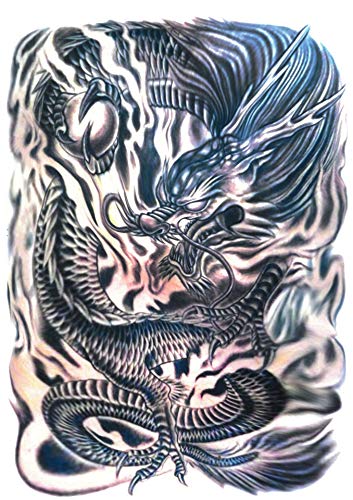 Temporary tattoo stickers on the back, large picture waterproof and durable tattoo (M13)