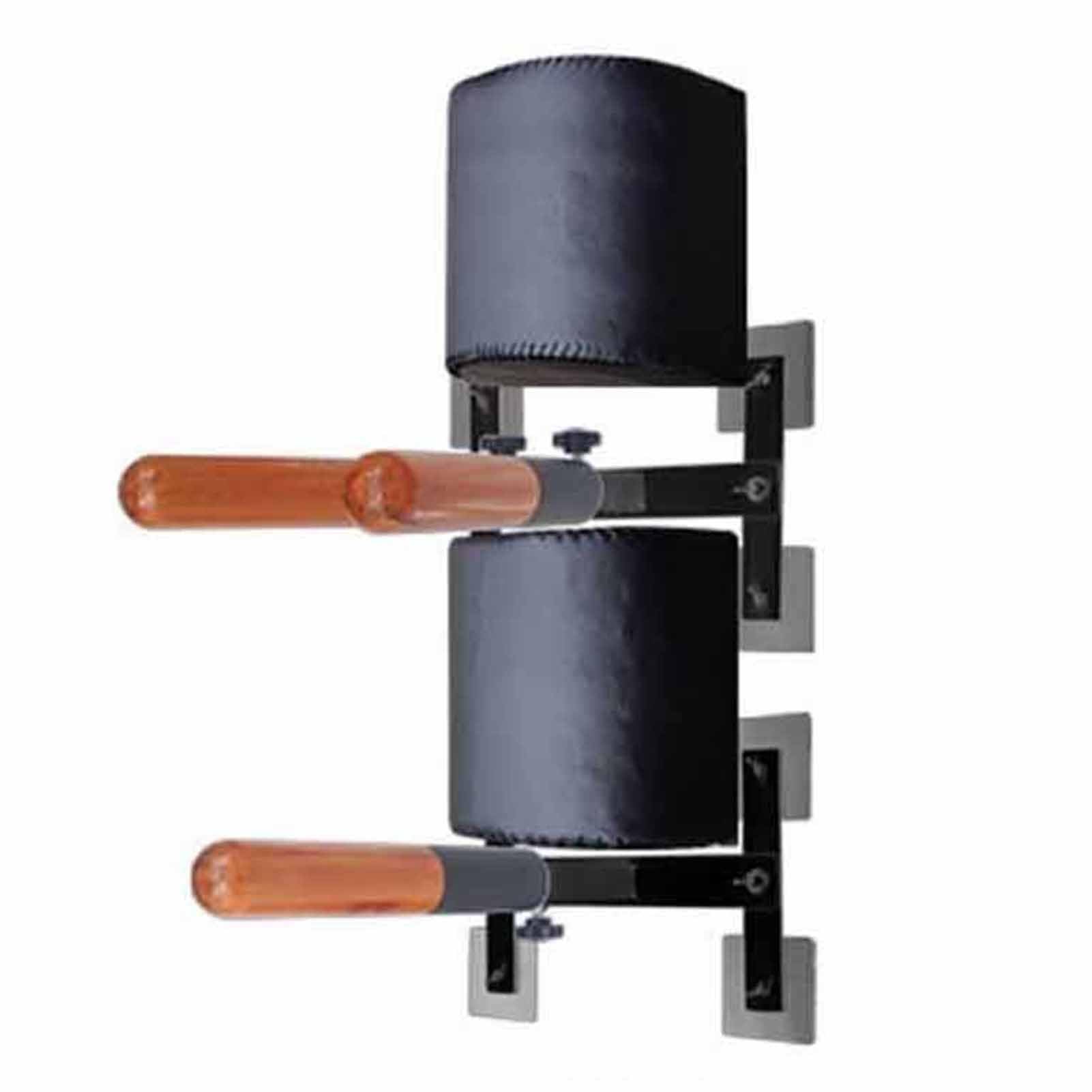 ZIMGOD Wing Chun Dummy Free Standing Kung Fu Trainer with Sponge Sand Bag, Adjustable Spring Arm Dummy, Traditional Chinese Kung Fu Training Attachment, Easy to Install