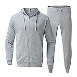 Sportswear Anzug Herren Sportanzug Jogginganzug Jogging Anzug Sportbekleidung Sporthose Freizeitanzug mit Reißverschluss Jogger Winter Outdoor warme und leichte
