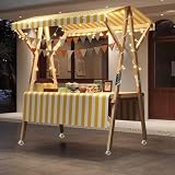Soporte de mercado de madera: este mostrador de 60 cm de ancho ofrece una organización flexible para varios artículos. Con patas resistentes de 4 cm de grosor y una estructura triangular que mejora la capacidad de carga y la estabilidad. Perfecto para ferias de manualidades, mercados de agricultores o uso doméstico, proporcionando una solución de visualización fiable para tus productos.