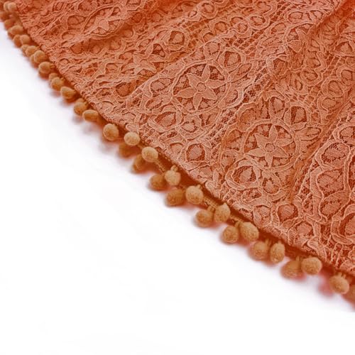 Image of BGFKS Baby Girl Tutu Dress Elegant Lace Pom Pom Flutter Sleeve with Flower Headband Set