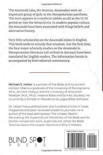 The Anunnaki Gods According to Ancient Mesopotamian Sources: English Translations of Important Schol