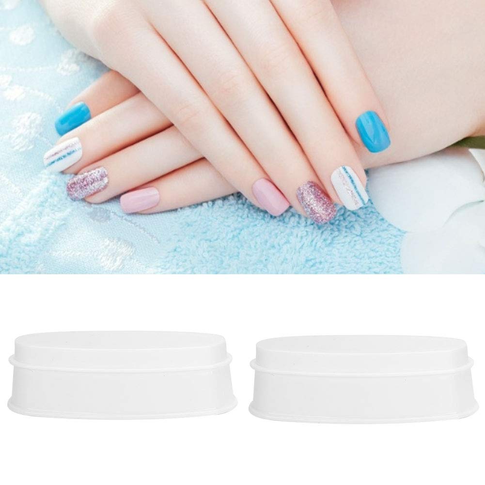 2 Stück Nail Dipping Powder Tray, tragbare Nail Dip Powder Hülle Nail Dip Container DIY Nail Art DIY Nail Art Tool für DIY Nail Art Design