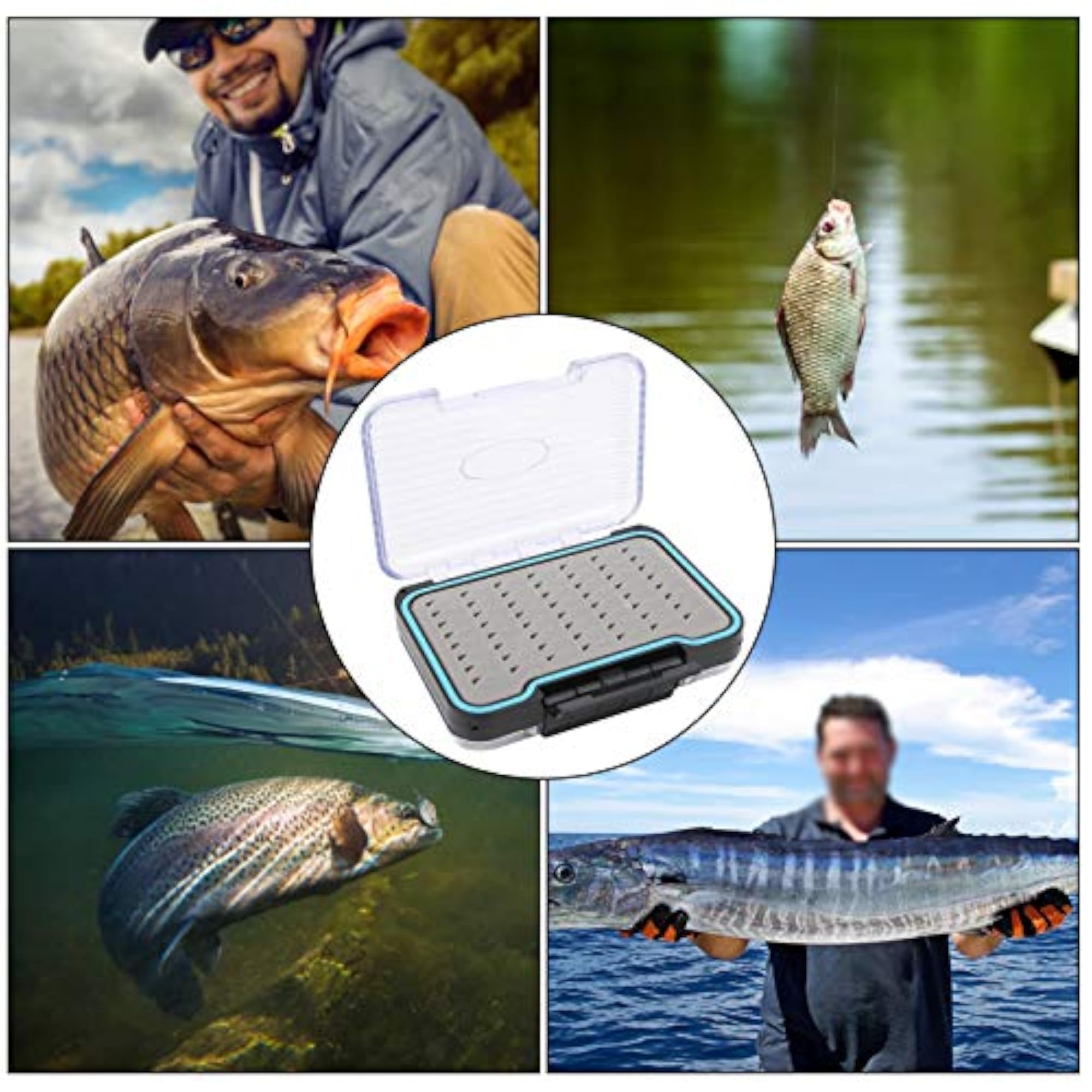 Fly Fishing Lures Case, Large Capacity Fishing Box