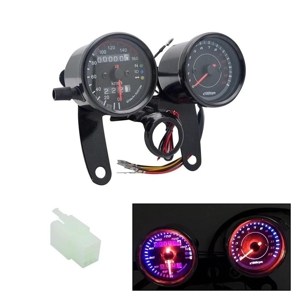 Compteur kilométrique Compteur De Vitesse Universel Pour Moto, Tachymètre, Odomètre, Pour, Pour, ATV, Indicateur, D'affichage