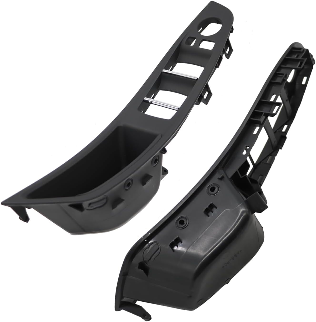 Innentürgriff 1 Set Türverkleidungsknauf schwarz ，Türgriff Innen Kit Ersatz für 5er F10 F11 518d 520d 520i 530d 535i 2009 - 2016 Autozubehör Teil# 51417225873 51417225851