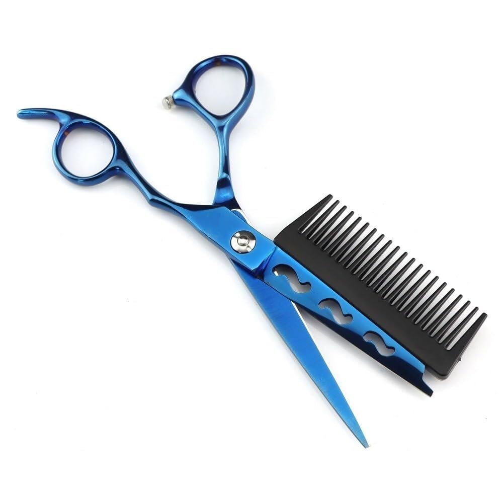 Forbici da taglio per capelli professionali da 6 pollici - Forbici da barbiere in acciaio JP440c con pettine per un taglio di precisione dei capelli