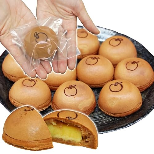 もちもち ぱんじゅう 信州リンゴカスタード味 10個入り 和菓子 特産品 長野県 根羽村