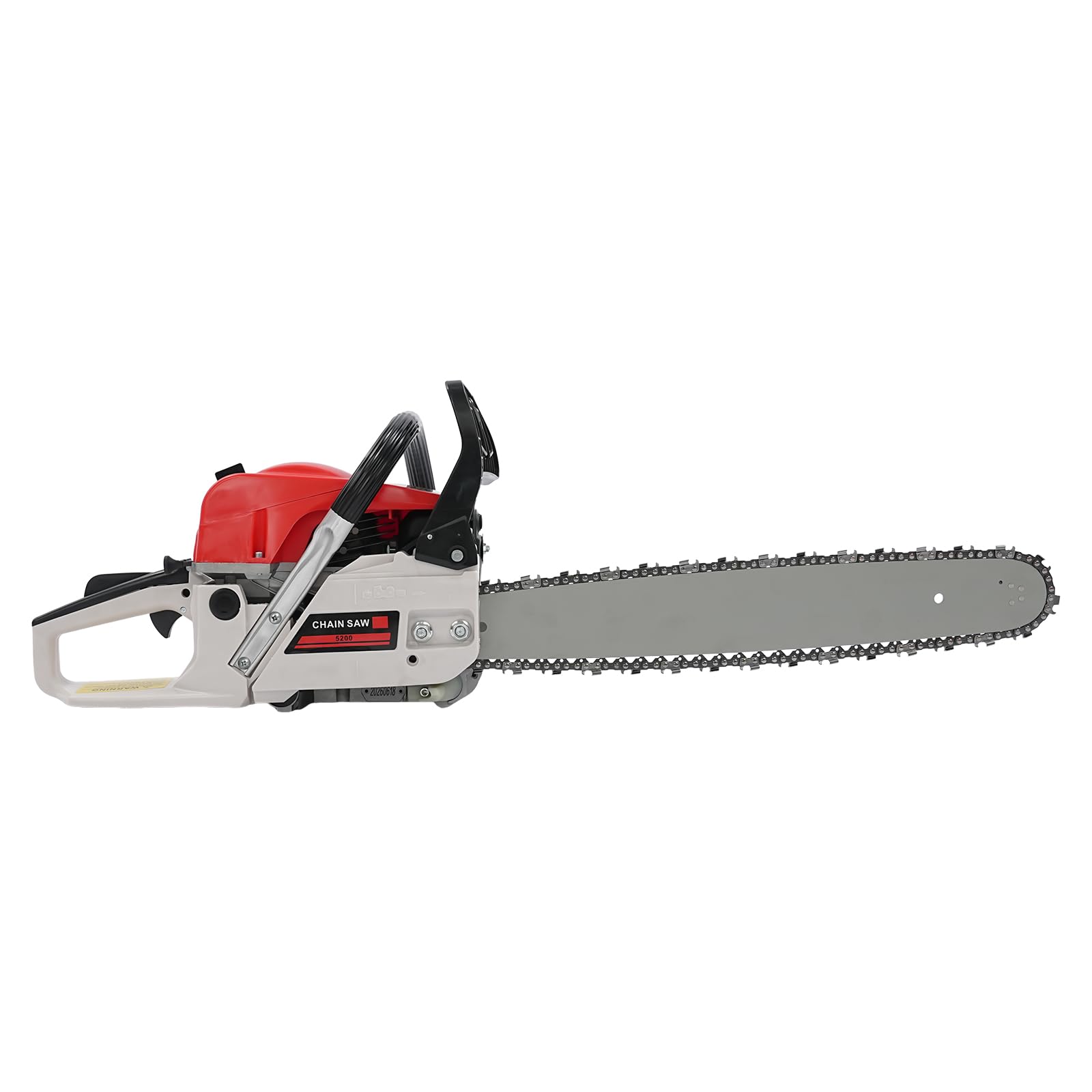 Benzynowa piła łańcuchowa 52 cm³, piła łańcuchowa gazowa 20 cali, silnik 2-suwowy, ręczna bezprzewodowa piła łańcuchowa, piła do drewna, do ścinania drzew, cięcia drewna