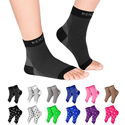 NEWZILL Plantar Fasciitis Socks with Arch Support, Best 24/7 Foot Care Compression Sleeve