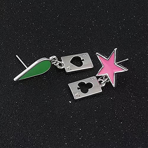Anime Hunter×Hunter Star Teardrop Alloy Stud Earrings-Cosplay Hisoka Earring 13