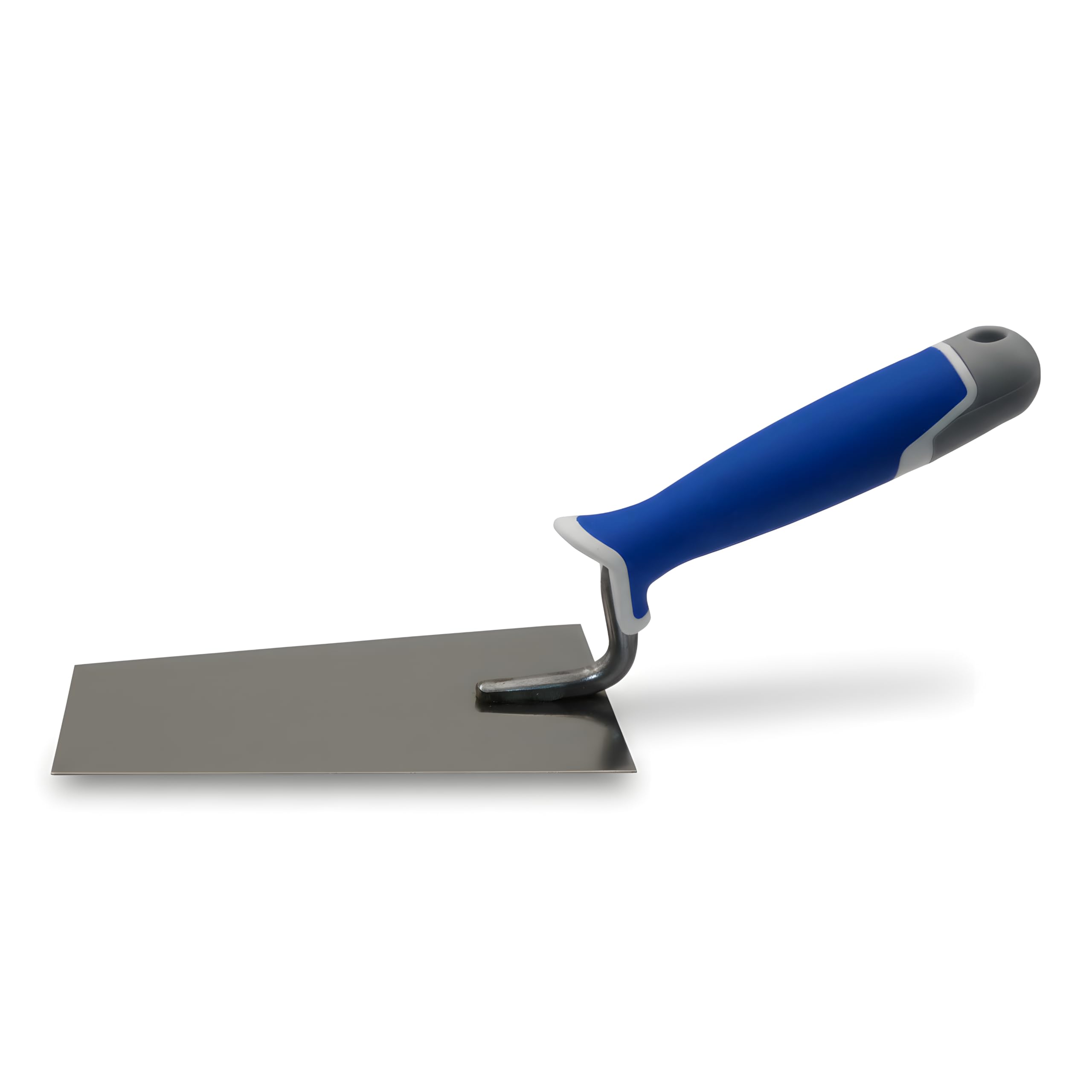 DEWEPRO Lot De 3 Truelles Berner 145x80x55mm En Acier Inoxydable Avec Poignée Bi-Matière Antidérapante – Truelles De Maçon Pour Enduit, Mortier Et Stuc – Outils Professionnels Pour Finitions Précises