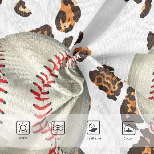 CHIFIGNO Cool Baseballs White Boys Underwear Cotton Boys' Briefs Breathable Printed Underwear Briefs3