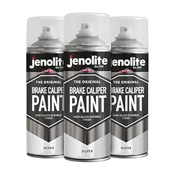 JENOLITE Brake Caliper Paint | Silver | 3 x 400ml | Restore & Transform Car Brake Calipers