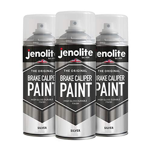 JENOLITE 3 x Bremssattelfarbe – Silber – 3 x 400 ml (Restore & Transform Auto Bremssattel)