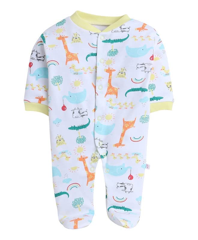 Image of Pooja Baby 100% Cotton Rompers /Sleepsuits /Jumpsuit /Night Suits for Baby Boys & Girls, Infants, New Borns