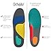Ortholite All Day Insoles, Athletic Triple Zone, Arch Support, Absorbs Shock Comfortable Inserts, Won’t Compress, Breathable Shoe Insole for Flat Feet, Running Foam Insert, Women's Size 8 Mens 6