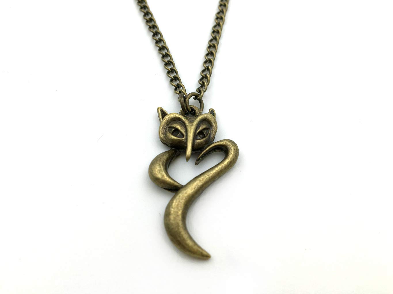 JoyplancraftFox Necklace,Cute Fox Charm Necklace,Best Gift for Your Lover Girlfriend and Friends,Retro Bronze Fox Necklace