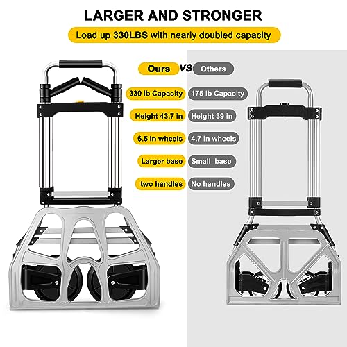 Levory J HD-001 330 Lb Capacity Folding Hand Truck Dolly Cart thumb #2