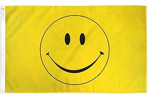 Smily Face Polyester Flag