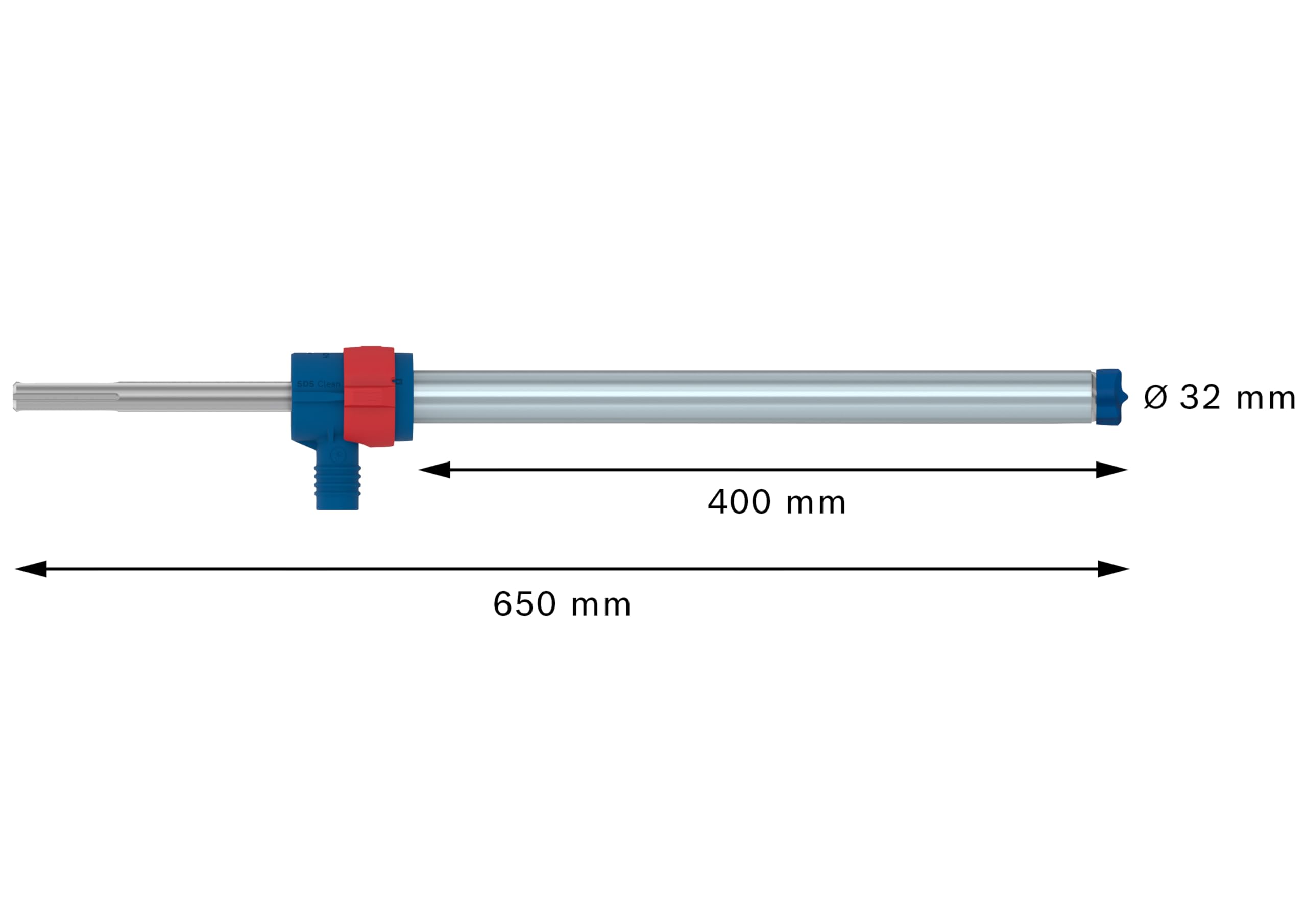 Bosch 1 x EXPERT SDS Clean max-8X zestaw wierteł udarowych do kotwiczeń chemicznych (Ø 32,0 mm, profesjonalne akcesoria do młotowiertarki)