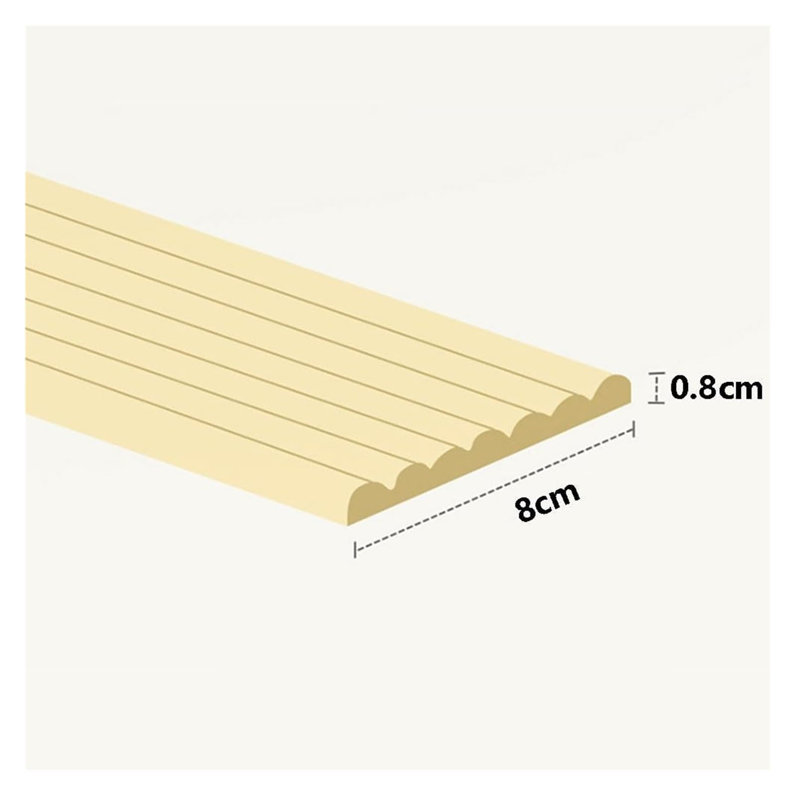 Protection d'Angles et Rebords pour Bébés Bandes De Sécurité En Mousse, Protections De Coins De Table Auto-adhésives De 8 Cm De Large, Pare-chocs De Coussin, Bande Anti-collision For Enfants De 0,8 Cm
